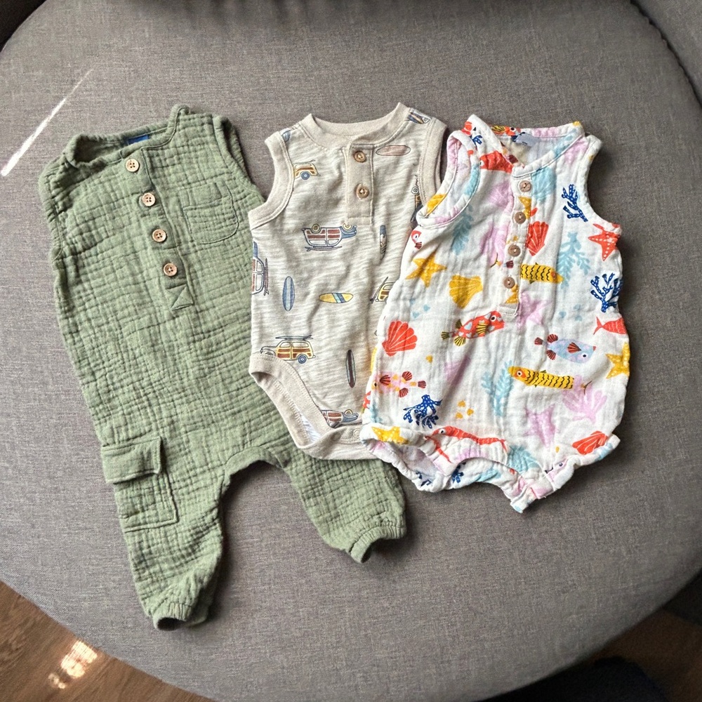 Boy’s Summer Romper Bundle (3-6 months)